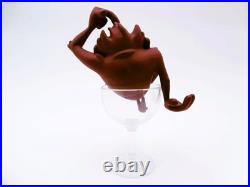 RARE Glass Taz Figure Looney Tunes Warner Bros Demons and Wonders