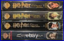 RARE HARRY POTTER 1-4 FACTORY SEALED VHS LOT With JAPANESE IMPORT GOBLET OF FIRE