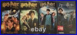 RARE HARRY POTTER 1-4 FACTORY SEALED VHS LOT With JAPANESE IMPORT GOBLET OF FIRE
