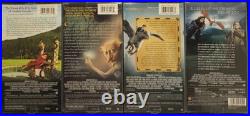 RARE HARRY POTTER 1-4 FACTORY SEALED VHS LOT With JAPANESE IMPORT GOBLET OF FIRE