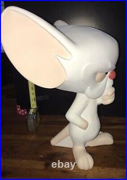RARE HUGE Pinky and the Brain Statue Set Of 2 Warner Bros Studio Store CLEAN
