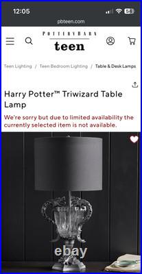 RARE Harry PotterT Triwizard Table Lamp by Pottery Barn