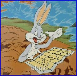 RARE Looney Tunes My Bunny Lies Over the Sea Bugs Bunny Production Cel