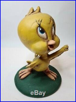 RARE Looney Tunes SYLVESTER the CAT & TWEETY BIRD Bamboo Cage Display Vintage