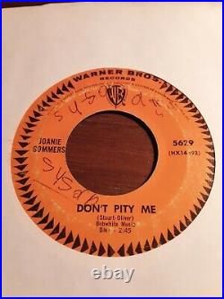 RARE! Northern Soul JOANIE SOMMERS Don`t Pity Me My Block US Warner 5629