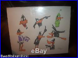 RARE Original DAFFY DUCK Signed Virgil Ross PROFILES IN HISTORY HOLLYWOOD AUC