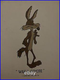 RARE Original animation 8.5 x 11 print Wile E. Coyote. Warner Bros-Seven Arts RARE Original animation 8.5 x 11 print Wile E. Coyote. Warner Bros-Seven Arts