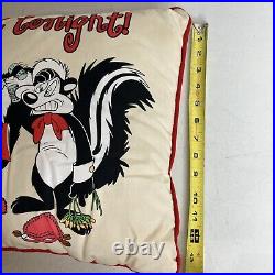 RARE PEPE' LE PEW IN ZE MOOD PILLOW Tonight Not Tonight WARNER BROS. 1997