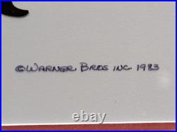 RARE Pair Friz Freleng Signed Hand-Painted Animation Cels Yosemite Sam & Taz