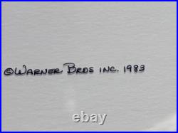 RARE Pair Friz Freleng Signed Hand-Painted Animation Cels Yosemite Sam & Taz