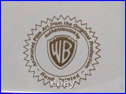 RARE Pair Friz Freleng Signed Hand-Painted Animation Cels Yosemite Sam & Taz