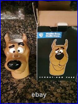 RARE Scooby Doo Vase NIB Vtg. 1997 Warner Bros. Studio Store exclusive free ship