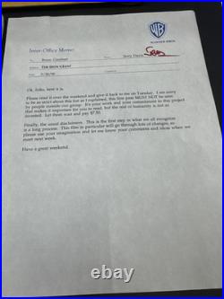 RARE THE IRON GIANT WARNER BROS. TREATMENT SCRIPT VISUAL PRODUCTION CREW #'d