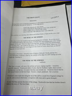 RARE THE IRON GIANT WARNER BROS. TREATMENT SCRIPT VISUAL PRODUCTION CREW #'d