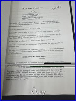 RARE THE IRON GIANT WARNER BROS. TREATMENT SCRIPT VISUAL PRODUCTION CREW #'d RARE THE IRON GIANT WARNER BROS. TREATMENT SCRIPT VISUAL PRODUCTION CREW #'d
