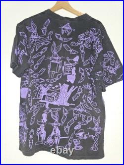 RARE VTG LOONEY TUNES WARNER BROS 1992 T -Shirt Loonatic Streetwear Large