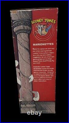 RARE VTG Warner Bros Looney Tunes BUGS BUNNY Marionette (1990) Puppet with Box