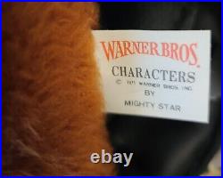RARE Vintage 1971 Wile E Coyote Warner Bros Mighty Star LTD Plush