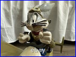 RARE Vintage 1994 Warner Bros. Looney Tunes Bugs Bunny US Bomber Statue Figurine