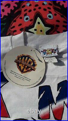 RARE Vintage 1995 Freeze Warner Bros TAZ Tunes Dunk monster T-Shirt Mens Size XL