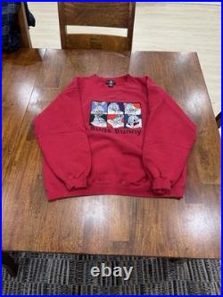 RARE Vintage 1995 Warner Bros Studio Store Bugs Bunny Embroidered Sweatshirt