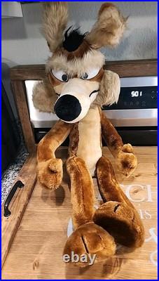 RARE Vintage 29 Vintage 1971 Wile E. Coyote Warner Bros By Mighty Star Plush RARE Vintage 29 Vintage 1971 Wile E. Coyote Warner Bros By Mighty Star Plush