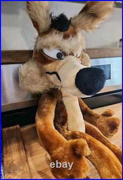 RARE Vintage 29 Vintage 1971 Wile E. Coyote Warner Bros By Mighty Star Plush RARE Vintage 29 Vintage 1971 Wile E. Coyote Warner Bros By Mighty Star Plush