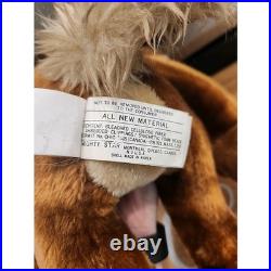 RARE Vintage 29 Vintage 1971 Wile E. Coyote Warner Bros By Mighty Star Plush