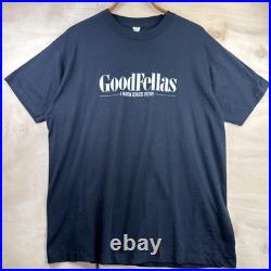 RARE Vintage 90s Goodfellas Warner Bros Movie Promo Video Factory T Shirt Sz XXL RARE Vintage 90s Goodfellas Warner Bros Movie Promo Video Factory T Shirt Sz XXL