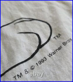 RARE Vintage 90s Warner Bros Looney Tunes Tiny Toons Buster Bunny AOP Dbl Sd XL
