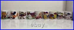 RARE Vintage Looney Tunes Mugs x 9 FC Barcelona Taz Bugs Soccer 1997 Warner Bros