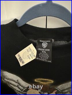 RARE Vintage Mens Sweatshirt WARNER BROS TAZ 1996 Made in USA American Style XXL