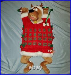 RARE Vintage Scooby Doo Christmas Advent Calendar 2000 Warner Bros Studio 13x23