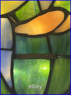 RARE Vintage Tiffany Style Looney Tunes Stained Glass Warner Brothers Bugs