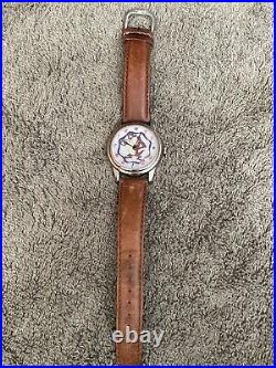 RARE Vintage Warner Bros Watch Collection Rotating TAZ Tasmanian Devil Watch