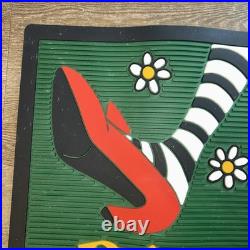 RARE Vintage Wizard of Oz Ding Dong. Rubber Door Mat 1997 Warner Bros 14x24
