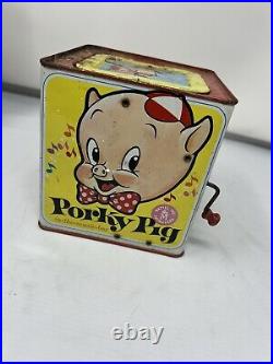 RARE! Vintage porky the pig? Jack in the box