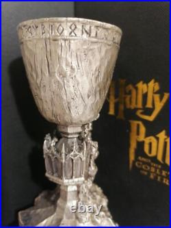 RARE WARNER BROS JAPAN Harry Potter Heavy 7 Pewter Goblet Of Fire Replica in Box RARE WARNER BROS JAPAN Harry Potter Heavy 7 Pewter Goblet Of Fire Replica in Box
