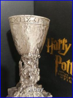 RARE WARNER BROS JAPAN Harry Potter Heavy 7 Pewter Goblet Of Fire Replica in Box RARE WARNER BROS JAPAN Harry Potter Heavy 7 Pewter Goblet Of Fire Replica in Box