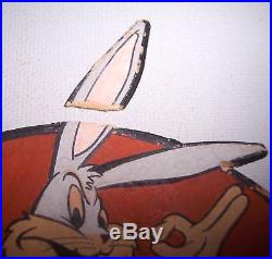 RARE WWII Warner Bros. Bugs Bunny Nose Art Patch Artwork Harvard Airplane b11