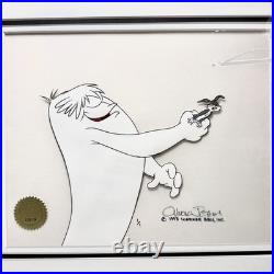 RARE Warner Bros. Bugs Bunny & Snoman Single Edition Animation Cel. (ML1084110)