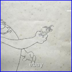 RARE Warner Bros. Bugs Bunny & Snoman Single Edition Animation Cel. (ML1084110)
