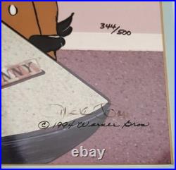 RARE Warner Bros CHUCK JONES Cel BUGS BUNNY DENTIST & DAFFY DUCK COA #344/500 RARE Warner Bros CHUCK JONES Cel BUGS BUNNY DENTIST & DAFFY DUCK COA #344/500
