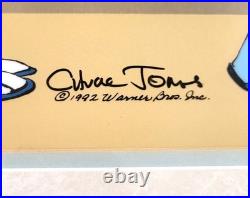 RARE Warner Bros CHUCK JONES Cel BUGS BUNNY Dentist DAFFY DUCK Comfort #344/500