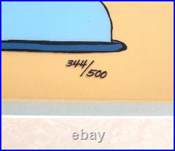 RARE Warner Bros CHUCK JONES Cel BUGS BUNNY Dentist DAFFY DUCK Comfort #344/500