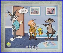 RARE Warner Bros Cel BUGS BUNNY Dentist NEXT 1994 Signed CHUCK JONES 344/500