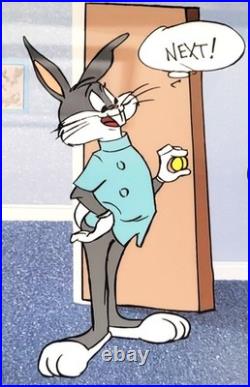 RARE Warner Bros Cel BUGS BUNNY Dentist NEXT 1994 Signed CHUCK JONES 344/500