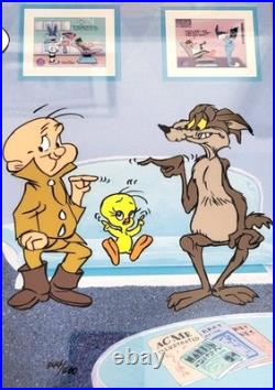 RARE Warner Bros Cel BUGS BUNNY Dentist NEXT 1994 Signed CHUCK JONES 344/500