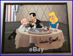RARE Warner Bros Cel IF IT'S RABBIT BABY WANTS Signed by LAUREN BACALL