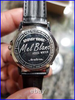 RARE Warner Bros Looney Tunes Armitron Mel Blanc Bugs Bunny Voice Watch 1998